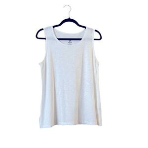 NWOT J Jason Wu Cotton Slub Jersey Tank Top, White, XS